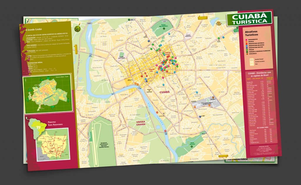 Mapa Cuiabá Turística • Entrelinhas Editora - 2006